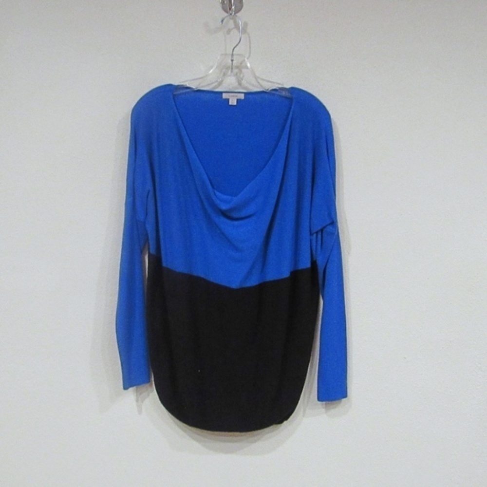 Caslon Color Block Cowl Neck Sweater Size Large VGUC